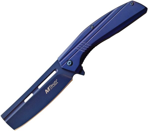 MTech Linerlock A/O Blue - TiNi Coated Blade
