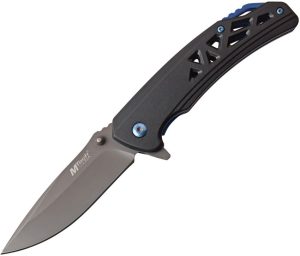 MTech Linerlock A/O Blue - Gray TiNi Blade