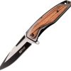 MTech Wood Framelock A/O - Light Brown Pakkawood