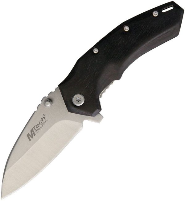 MTA1158BK.jpg MTech Linerlock A/O Black - Compact Wood Handle