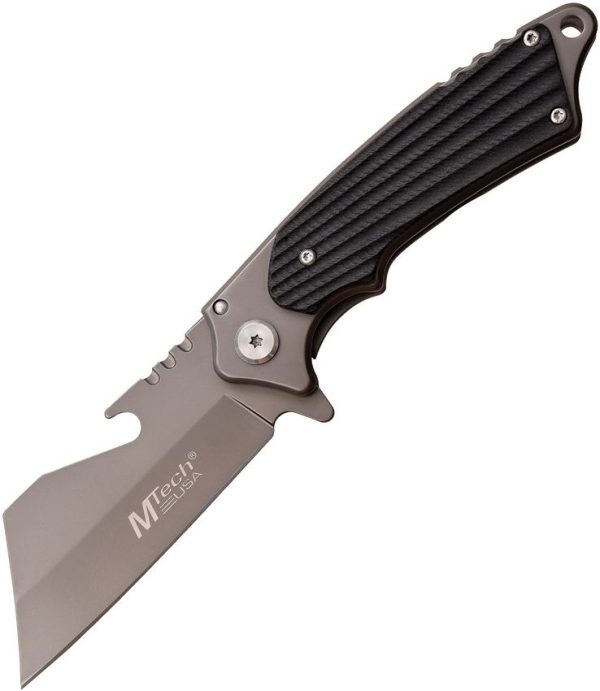 MTech Linerlock A/O Gray TiNi Coated 3.25 inch