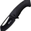 Mtech Linerlock A/O Black - Wharncliffe Aluminum Handle