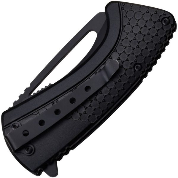 Mtech Linerlock A/O Black - Wharncliffe Aluminum Handle