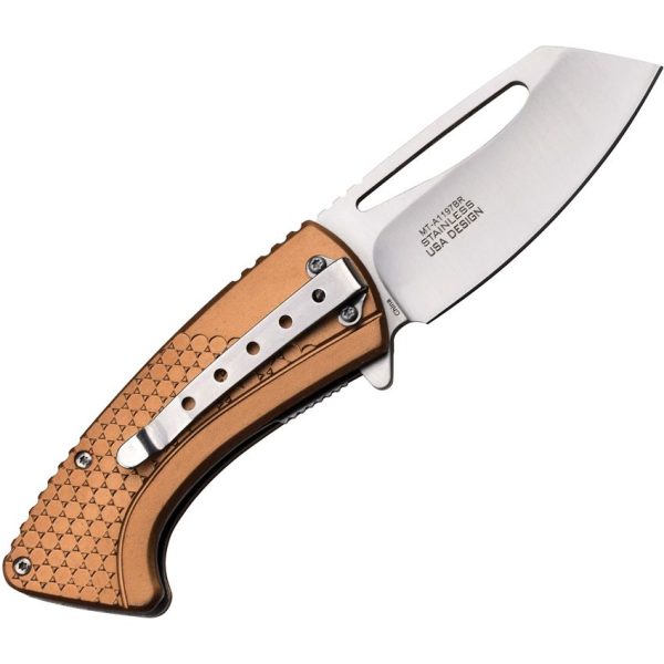 Mtech Linerlock A/O Bronze - Aluminum Handle Folding