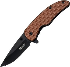 MTech Linerlock Brown Aluminum Assisted Opening