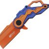 Mtech Linerlock A/O Orange - TiNi Coated Folding Knife