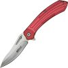 Mtech MTA1201 Linerlock Assisted Opening - Red Aluminum