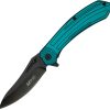 Mtech MTA1201 Linerlock Assisted Opening - Teal Aluminum