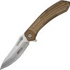 Mtech MTA1201 Linerlock Assisted Opening - Tan Aluminum