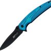 Mtech MTA1203 Linerlock Assisted Opening - Blue Aluminum