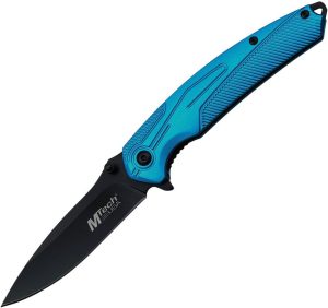 Mtech MTA1203 Linerlock Assisted Opening - Blue Aluminum
