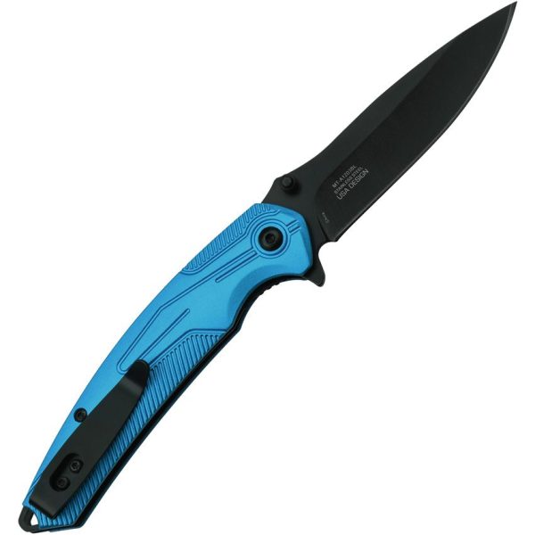 Mtech MTA1203 Linerlock Assisted Opening - Blue Aluminum