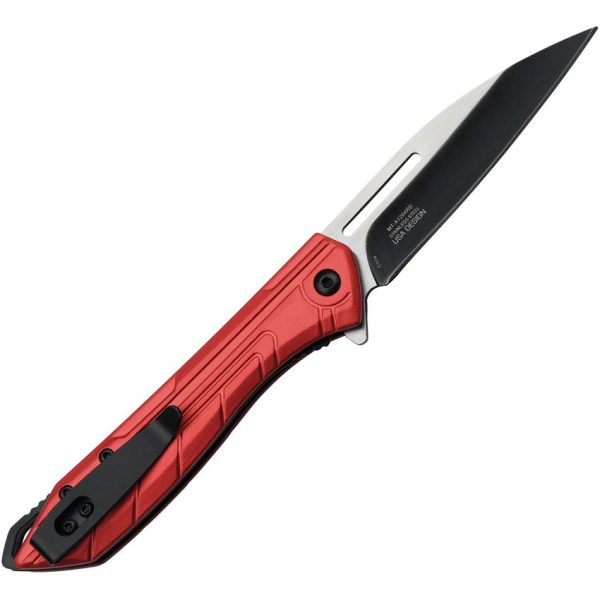 Mtech Linerlock A/O Wharncliffe Red Assisted Knife