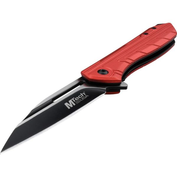 Mtech Linerlock A/O Wharncliffe Red Assisted Knife