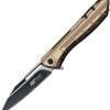Mtech Linerlock A/O Wharncliffe Tan Assisted Knife