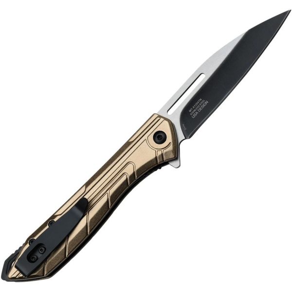 Mtech Linerlock A/O Wharncliffe Tan Assisted Knife