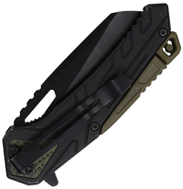 Mtech Linerlock A/O Sheepsfoot Green Fire Starter