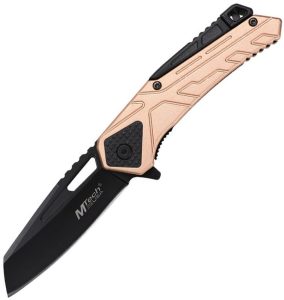 Mtech Linerlock A/O Sheepsfoot Tan Fire Starter