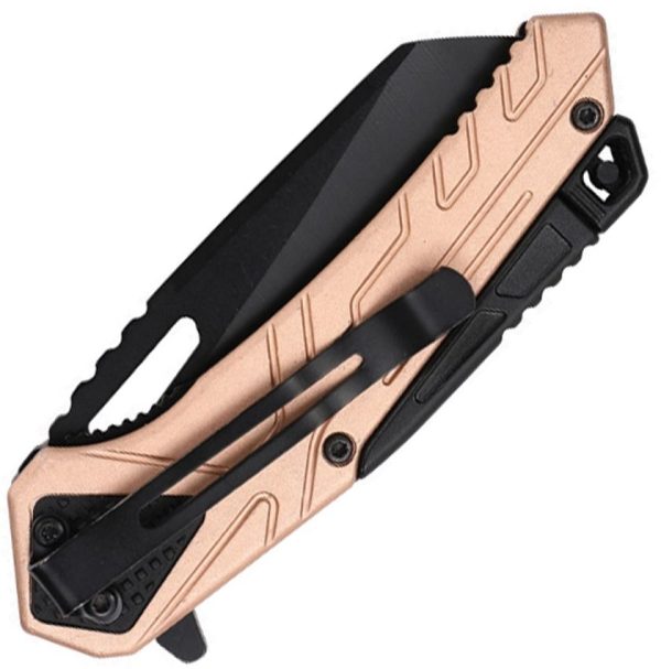 Mtech Linerlock A/O Sheepsfoot Tan Fire Starter