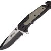 Mtech Linerlock A/O Drop Point Tan G10 Utility