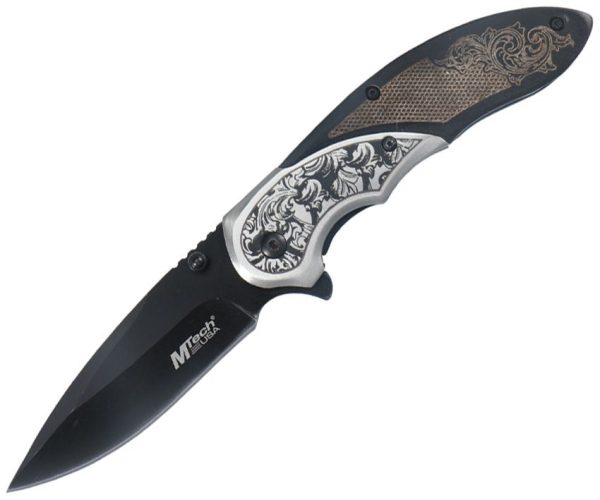 Mtech MTA2006BB Linerlock Assisted - Black Wood