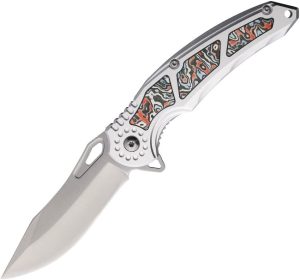 Mtech Linerlock A/O Red Carbon Fiber Drop Point