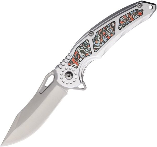 Mtech Linerlock A/O Red Carbon Fiber Drop Point