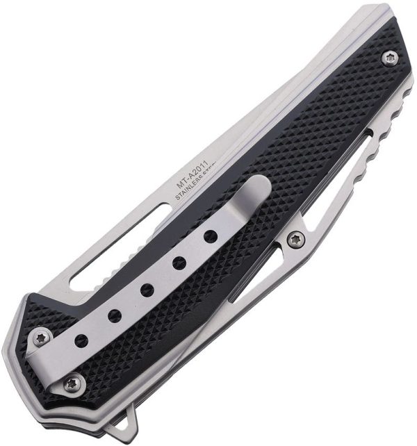 Mtech Linerlock A/O Black Nylon - 3.63 inches