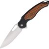 Mtech Linerlock A/O Dark Brown Wood Onlay