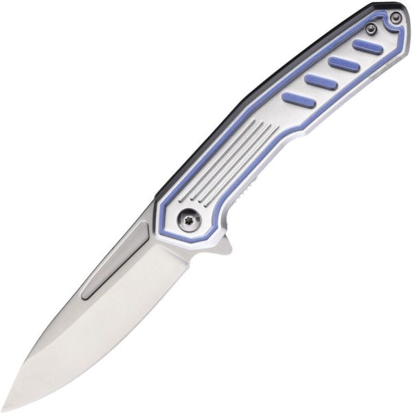 Mtech MTA2014SB Linerlock Assisted Drop Point - Blue/Gray