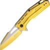 Mtech MTA2016GD Linerlock Assisted TiNi - Gold