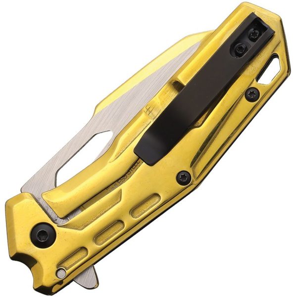 Mtech MTA2016GD Linerlock Assisted TiNi - Gold