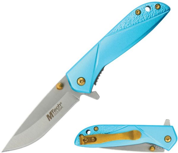 Mtech Linerlock A/O Assisted Folding Knife - Teal
