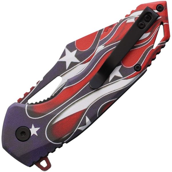 Mtech Flag Linerlock A/O Patriotic Folding Knife
