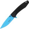 Mtech Framelock A/O Blue Electroplated Blade