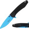 Mtech Framelock A/O Blue Electroplated Blade