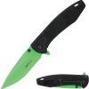Mtech Framelock A/O Green Electroplated Blade