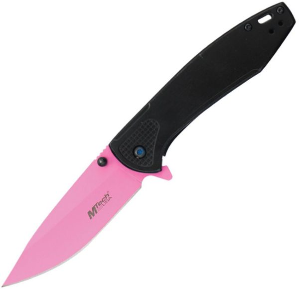 Mtech Framelock A/O Pink Electroplated Blade