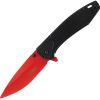 Mtech Framelock A/O Red Electroplated Blade