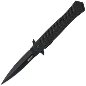 MTA2025BK.jpg Mtech Linerlock A/O Black Spear Point Knife