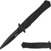 Mtech Linerlock A/O Black Spear Point Knife