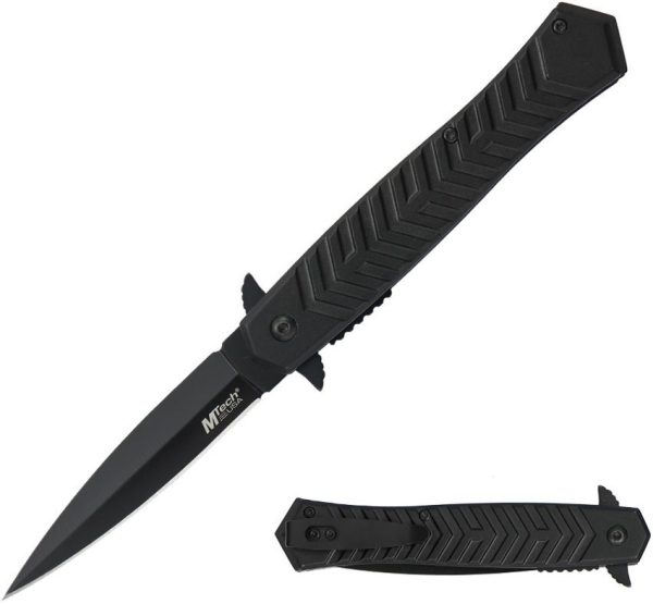 Mtech Linerlock A/O Black Spear Point Knife