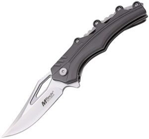 Mtech Linerlock A/O Clip Point - Gray TiNi Stainless