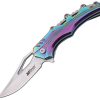 Mtech Linerlock A/O Clip Point - Spectrum TiNi Rainbow