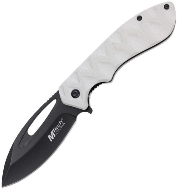 Mtech MTA2028 Linerlock A/O White G10
