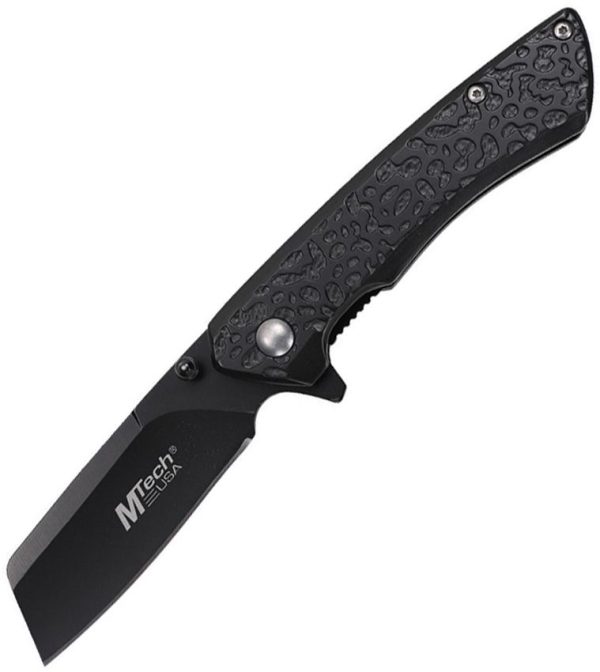 Mtech MTA2029 Linerlock Sheepsfoot Black Aluminum