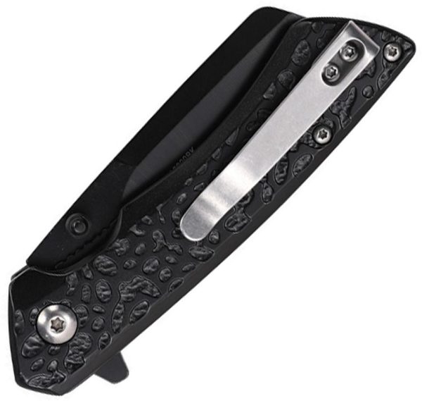 Mtech MTA2029 Linerlock Sheepsfoot Black Aluminum