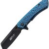 Mtech MTA2029 Linerlock Sheepsfoot Blue Aluminum