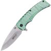 Mtech MTA2030 Linerlock Drop Point Green Aluminum