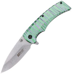 Mtech MTA2030 Linerlock Drop Point Green Aluminum